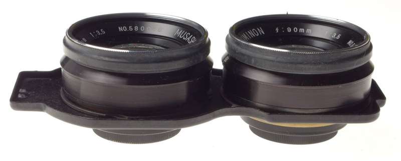 LUMINON f=90mm 1:3.5 Musashino Koki TLR rare lens 3.5/90mm Posssibly PROTOTYPE