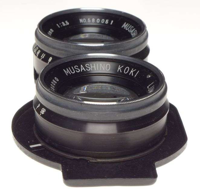 LUMINON f=90mm 1:3.5 Musashino Koki TLR rare lens 3.5/90mm Posssibly PROTOTYPE