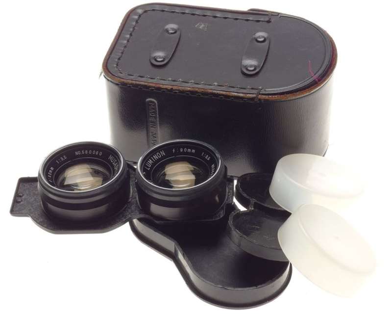 LUMINON f=90mm 1:3.5 Musashino Koki TLR rare lens 3.5/90mm Posssibly PROTOTYPE