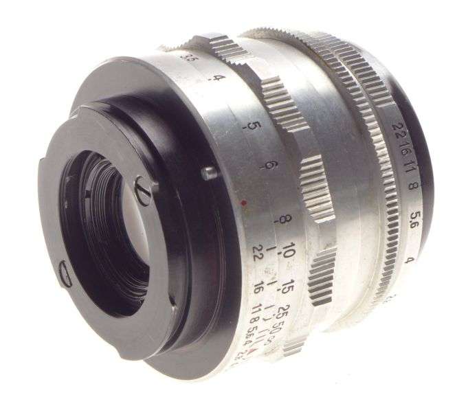 Carl Zeiss Jena Tessar 2.8 f=50mm T Exakta bayonet mount chrome 2.8/50mm pre set