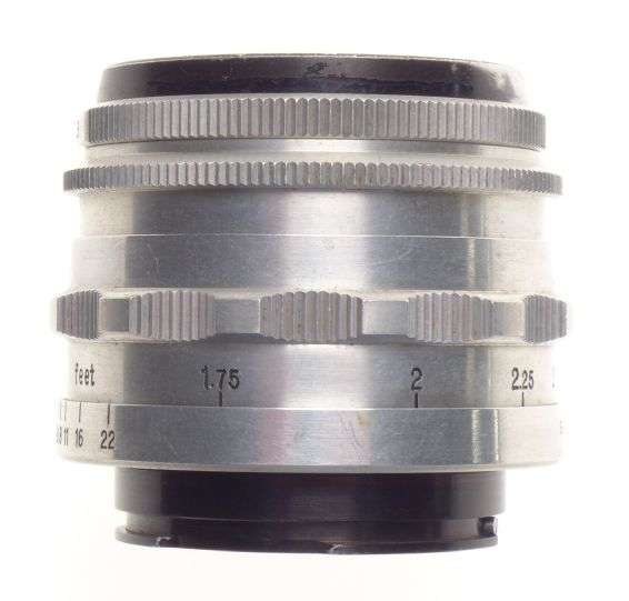 Carl Zeiss Jena Tessar 2.8 f=50mm T Exakta bayonet mount chrome 2.8/50mm pre set
