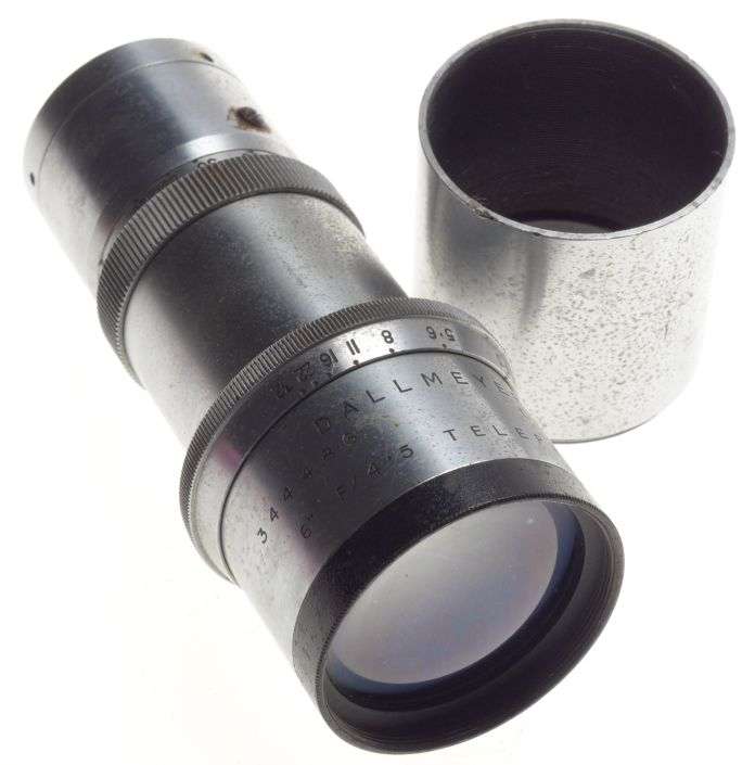 DALLMEYER 6 f4.5 Telephoto vintage steel C mount lens 1:4.5/150mm super rare