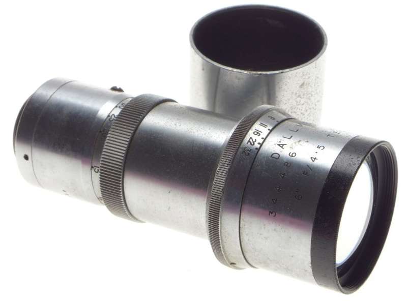 DALLMEYER 6 f4.5 Telephoto vintage steel C mount lens 1:4.5/150mm super rare