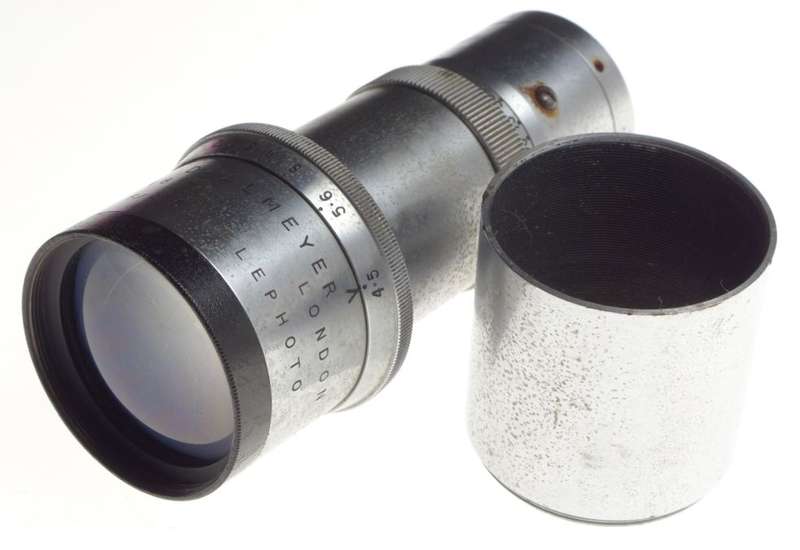DALLMEYER 6 f4.5 Telephoto vintage steel C mount lens 1:4.5/150mm super rare