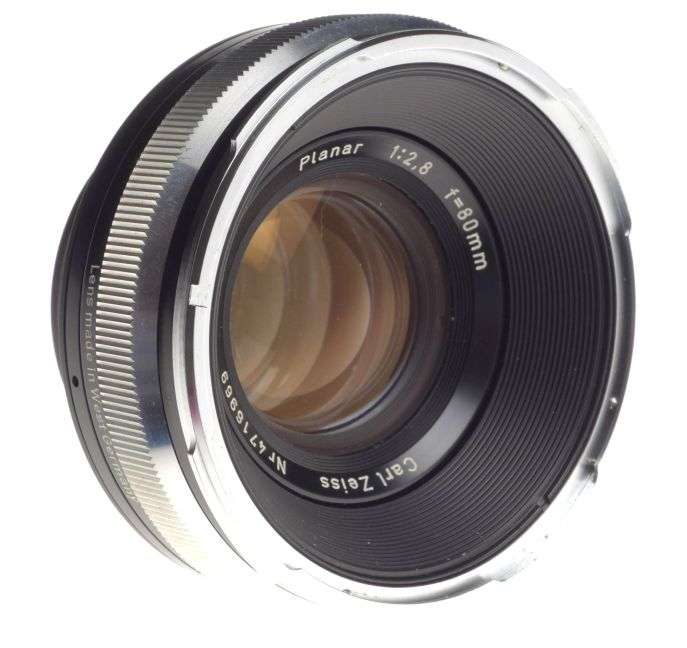 ROLLEI SL66 Zeiss Planar 1:2.8 f=80mm medium format coated chrome camera lens