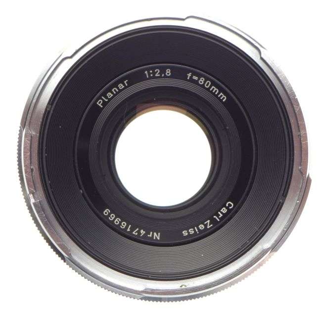 ROLLEI SL66 Zeiss Planar 1:2.8 f=80mm medium format coated chrome camera lens