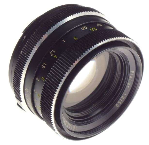 ROLLEI Planar 1:1.8/50 bayonet mount camera lens f=50mm caps hood filter clean