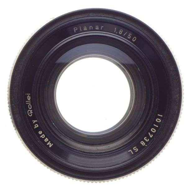 ROLLEI Planar 1:1.8/50 bayonet mount camera lens f=50mm caps hood filter clean