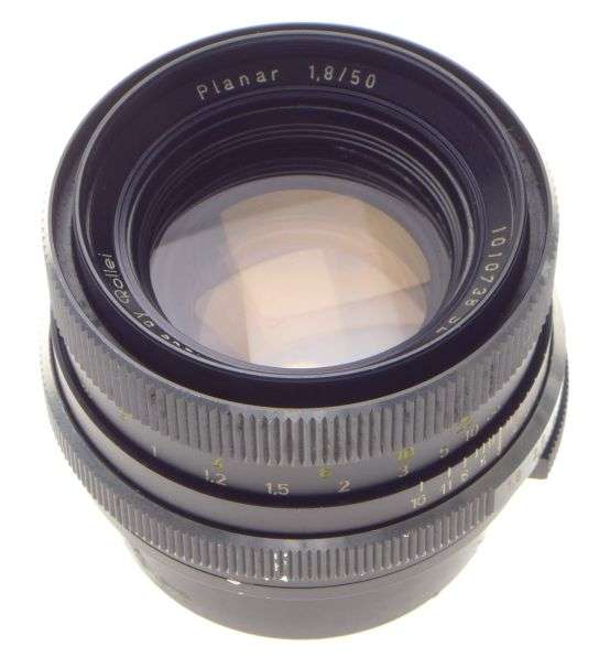 ROLLEI Planar 1:1.8/50 bayonet mount camera lens f=50mm caps hood filter clean
