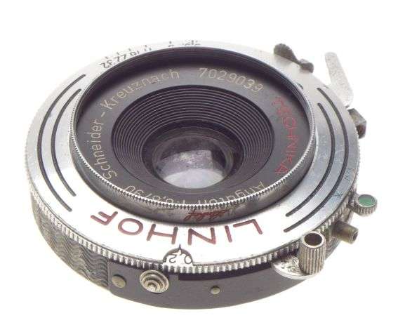 LINHOF Technika Angulon 1:6.8/90 large format prime camera lens used condition