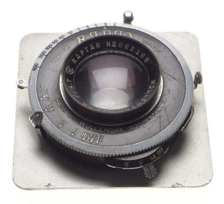 RAPTAR Wollensak 135 f/4.7 large format camera prime lens f=135mm Rapax shutter