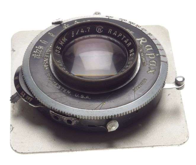 RAPTAR Wollensak 135 f/4.7 large format camera prime lens f=135mm Rapax shutter