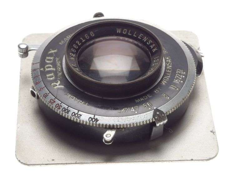 RAPTAR Wollensak 135 f/4.7 large format camera prime lens f=135mm Rapax shutter