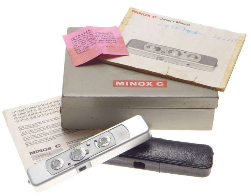 MINOX C spy camera subminiature case manual box 3.5/15mm lens exellent condition