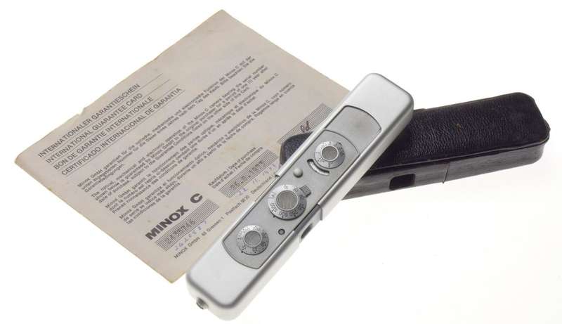 MINOX C spy camera subminiature case manual box 3.5/15mm lens exellent condition