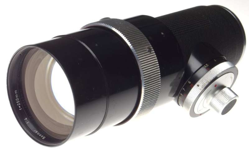 ZEISS CONTAREX Sonnar 4 f=250mm SLR camera prime lens good condition used 4/250