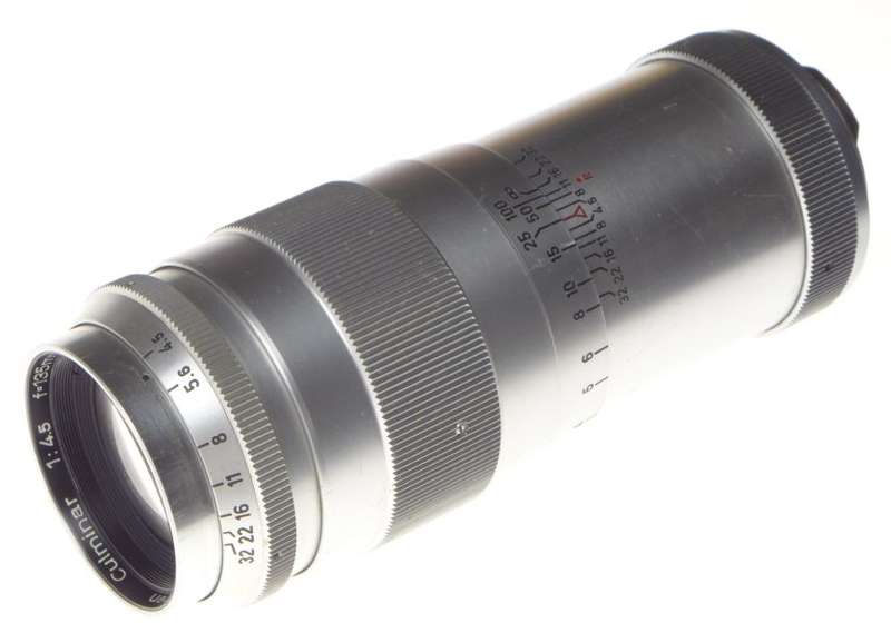 Steinheil CULMINAR 1:4.5/135mm lens Universal turret viewfinder hood M39 leica
