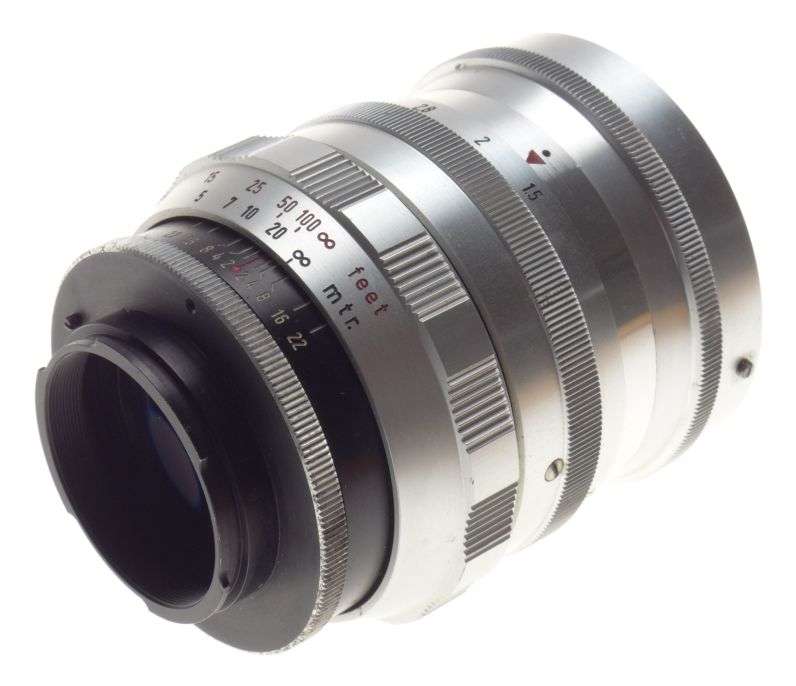 ENNASTON 1:1.5 f=85mm red C Exakta mount 1.5/85 fast glass very rare ENNA Werk