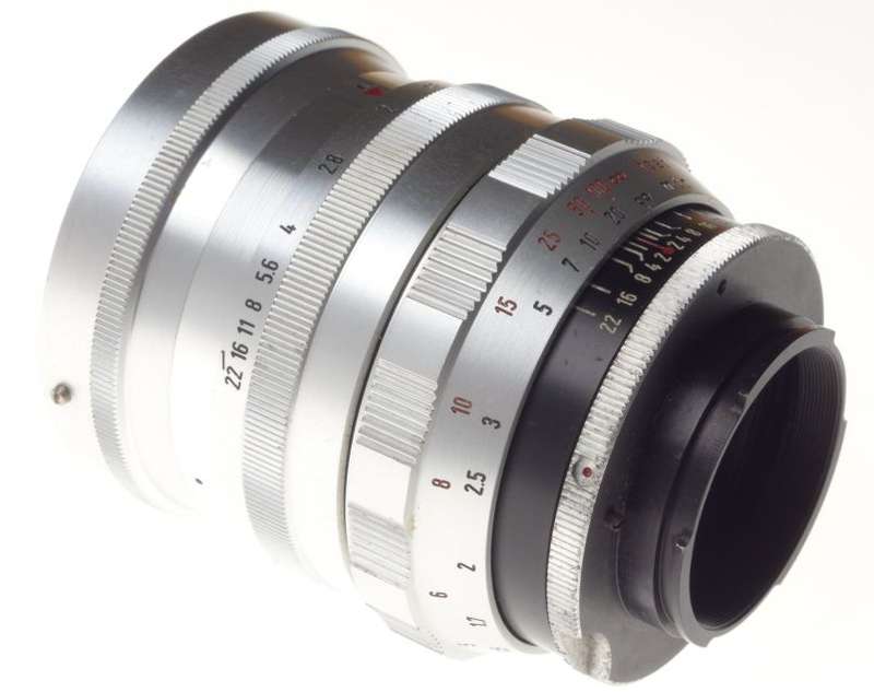 ENNASTON 1:1.5 f=85mm red C Exakta mount 1.5/85 fast glass very rare ENNA Werk