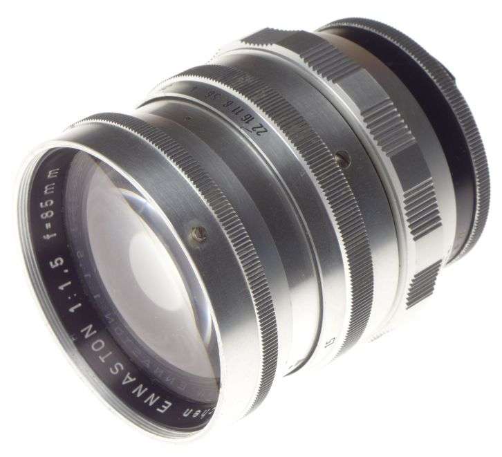 ENNASTON 1:1.5 f=85mm red C Exakta mount 1.5/85 fast glass very rare ENNA Werk