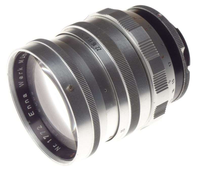 ENNASTON 1:1.5 f=85mm red C Exakta mount 1.5/85 fast glass very rare ENNA Werk
