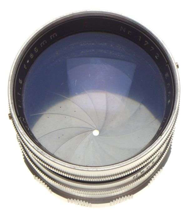 ENNASTON 1:1.5 f=85mm red C Exakta mount 1.5/85 fast glass very rare ENNA Werk