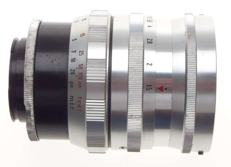 ENNASTON 1:1.5 f=85mm red C Exakta mount 1.5/85 fast glass very rare ENNA Werk