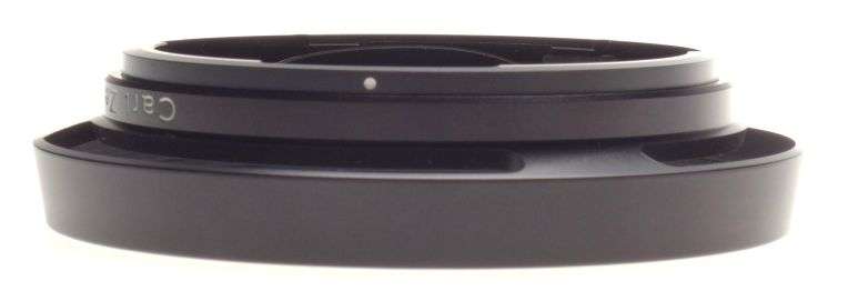 black Carl Zeiss 2.8/25 lens hood 2.8/28 shade vented new boxed bayonet mount