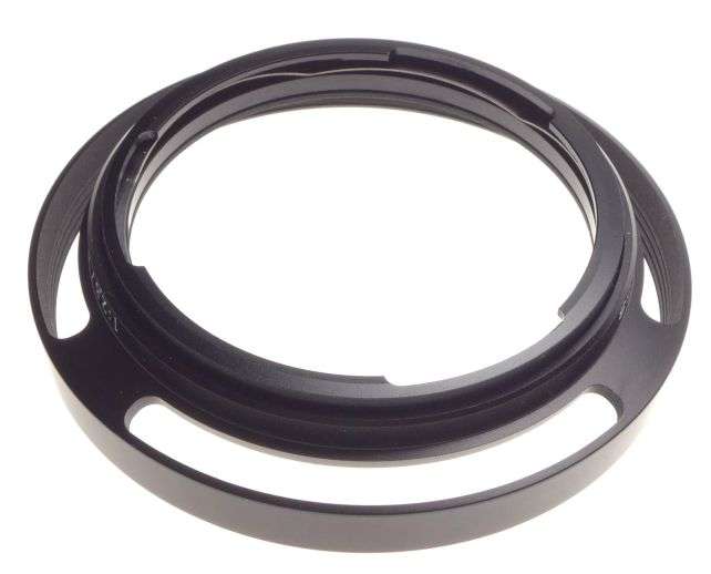 black Carl Zeiss 2.8/25 lens hood 2.8/28 shade vented new boxed bayonet mount