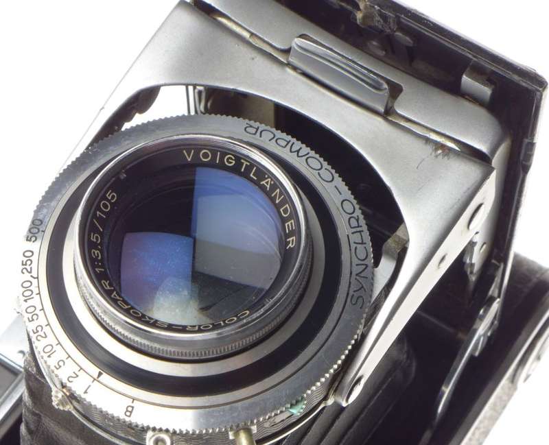 VOIGTLANDER BESSA II Camera Color-Skopar3.5/10.5cm Lens f=105mm Compur