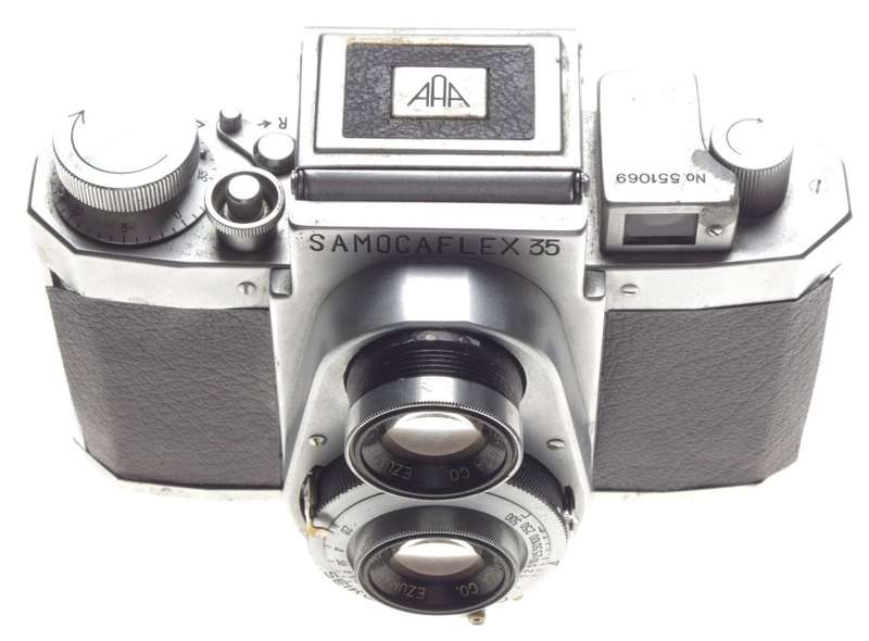 SAMOCAFLEX 35 TLR RANGFINDER RARE CAMERA EZUMAR 2.8/50mm LENS JUST SERVICED CLA
