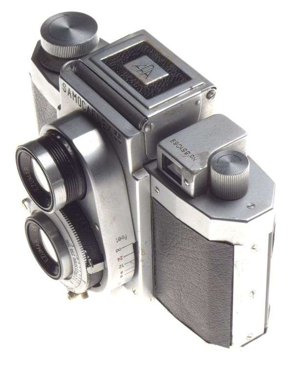 SAMOCAFLEX 35 TLR RANGFINDER RARE CAMERA EZUMAR 2.8/50mm LENS JUST SERVICED CLA