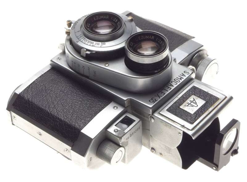 SAMOCAFLEX 35 TLR RANGFINDER RARE CAMERA EZUMAR 2.8/50mm LENS JUST SERVICED CLA