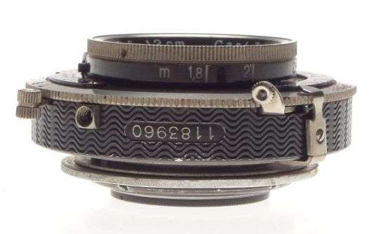 Carl Zeiss IKON Tessar 1:4,5 f=12cm camera lens with hood f=120mm JENA shutter