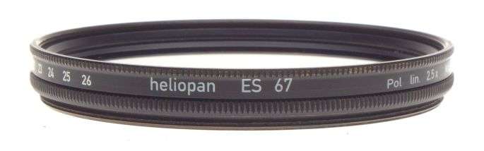 HELIOPLAN ES 67 Pol. lin 2.5x polarizing filter made in germany 67mm used clean