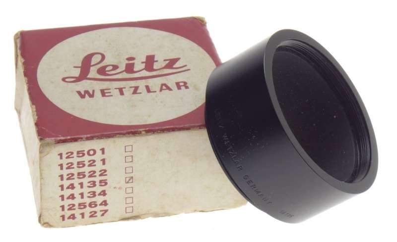 LEITZ 14135 CAMERA LENS EXTENSION RING LEICA R BOX WETZLAR USED CONDITION GERMAN
