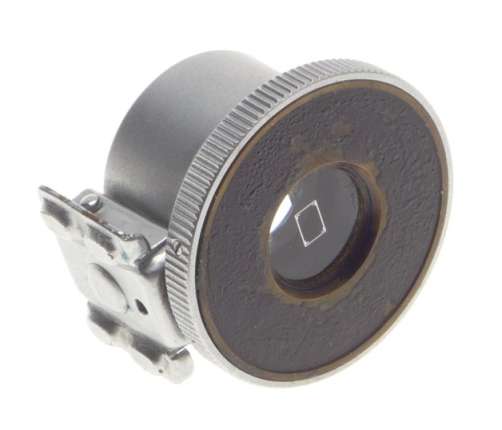 LEICA SGVOO SILVER CHROME 9CM BRIGHTLINE VIEW FINDER W/CASE FITS LEITZ CAMERA