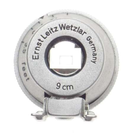LEICA SGVOO SILVER CHROME 9CM BRIGHTLINE VIEW FINDER W/CASE FITS LEITZ CAMERA