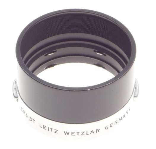 CLEAN SNAP ON LEICA CHROME 3.5/50mm BLACK CAMERA LENS HOOD SHADE ITOOY 2.8/50mm