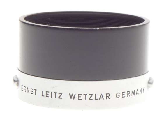 CLEAN SNAP ON LEICA CHROME 3.5/50mm BLACK CAMERA LENS HOOD SHADE ITOOY 2.8/50mm