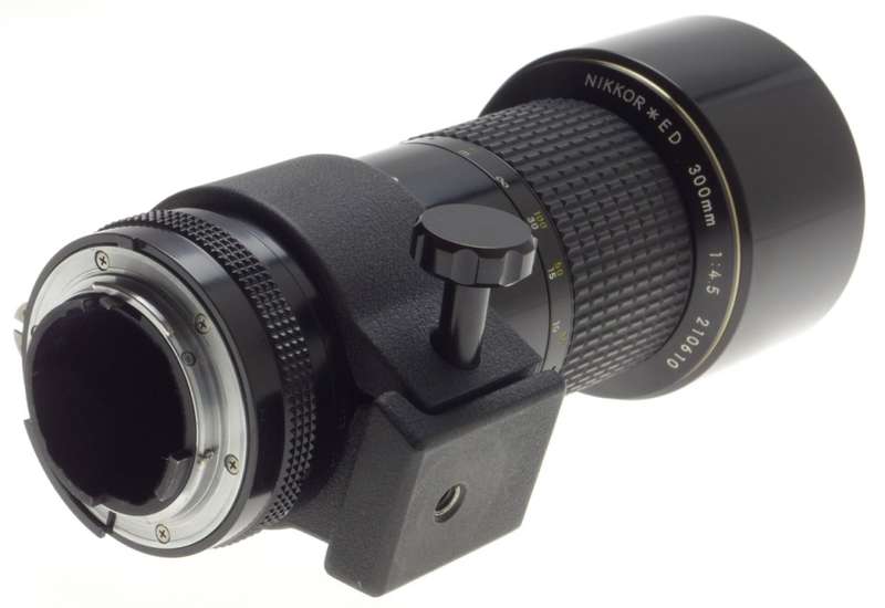 AI-S NIKKOR ED 300mm 1:4.5 FITS DF CAPS FILTER CASE 300/4.5 SLR NIKON LENS f=300