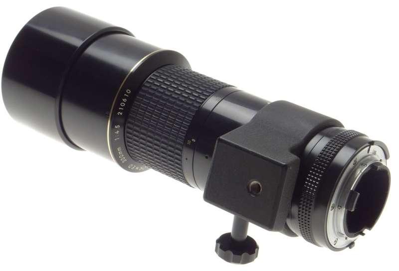 AI-S NIKKOR ED 300mm 1:4.5 FITS DF CAPS FILTER CASE 300/4.5 SLR NIKON LENS f=300