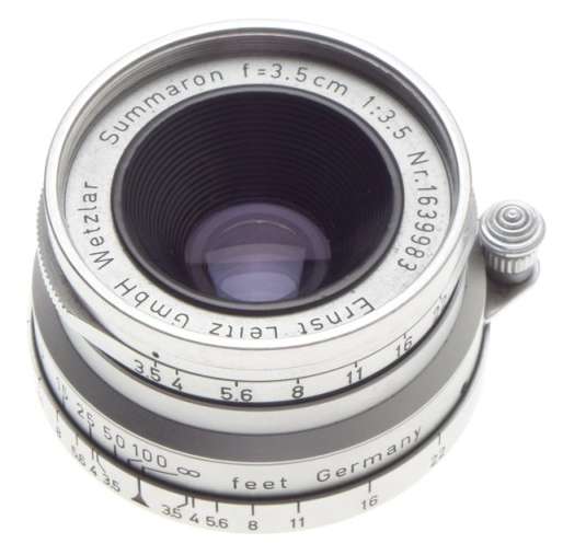 1:3.5/35mm M39 LEICA SUMMARON f=3.5cm SCREW MOUNT COMPACT CAMERA LENS CAPS CASED