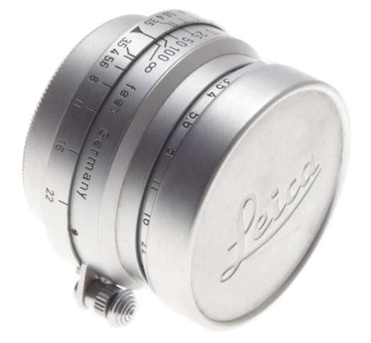 1:3.5/35mm M39 LEICA SUMMARON f=3.5cm SCREW MOUNT COMPACT CAMERA LENS CAPS CASED