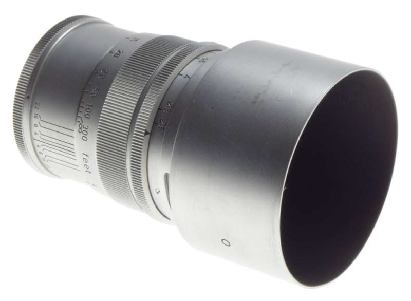 HEKTOR 2.5cm 1:2.5 RARE LEICA VISOFLEX TELEPHOTO RANGEFINDER CAMERA LENS 2.5/250