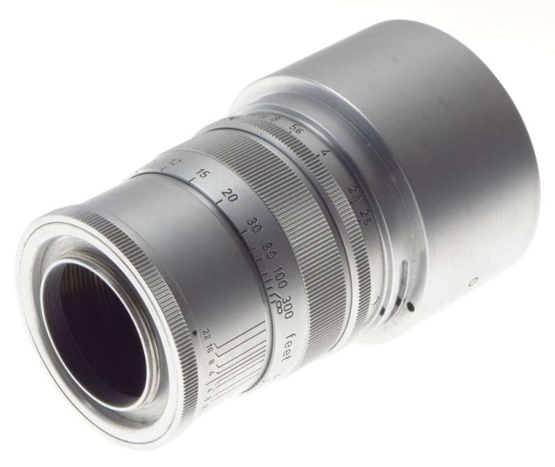 HEKTOR 2.5cm 1:2.5 RARE LEICA VISOFLEX TELEPHOTO RANGEFINDER CAMERA LENS 2.5/250
