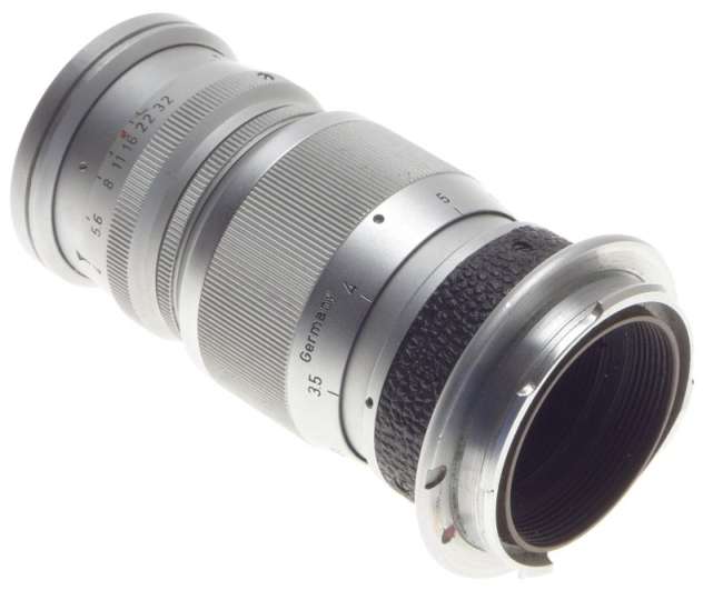 LEITZ M BAYONET MOUNT ELMAR 1:4 f=9cm LEICA CAMERA LENS 1:4/90mm CHROME VERSION