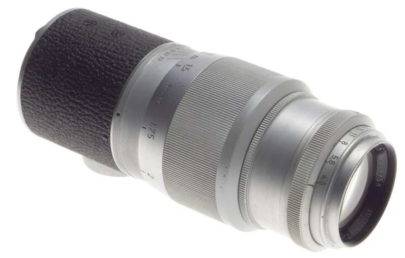 LIGHTLY USED HEKTOR 1:4.5/13.5cm M39 LTM LEICA 4/135mm CAMERA LENS CHROME LEITZ