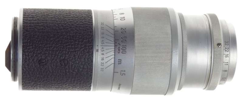LIGHTLY USED HEKTOR 1:4.5/13.5cm M39 LTM LEICA 4/135mm CAMERA LENS CHROME LEITZ