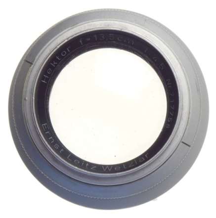 LIGHTLY USED HEKTOR 1:4.5/13.5cm M39 LTM LEICA 4/135mm CAMERA LENS CHROME LEITZ